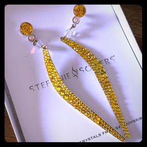 NWOT, Yellow/AB Stefanie Somers Earrings